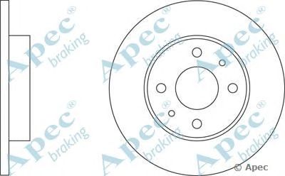 APEC BRAKING dsk103 -  Тормозной диск